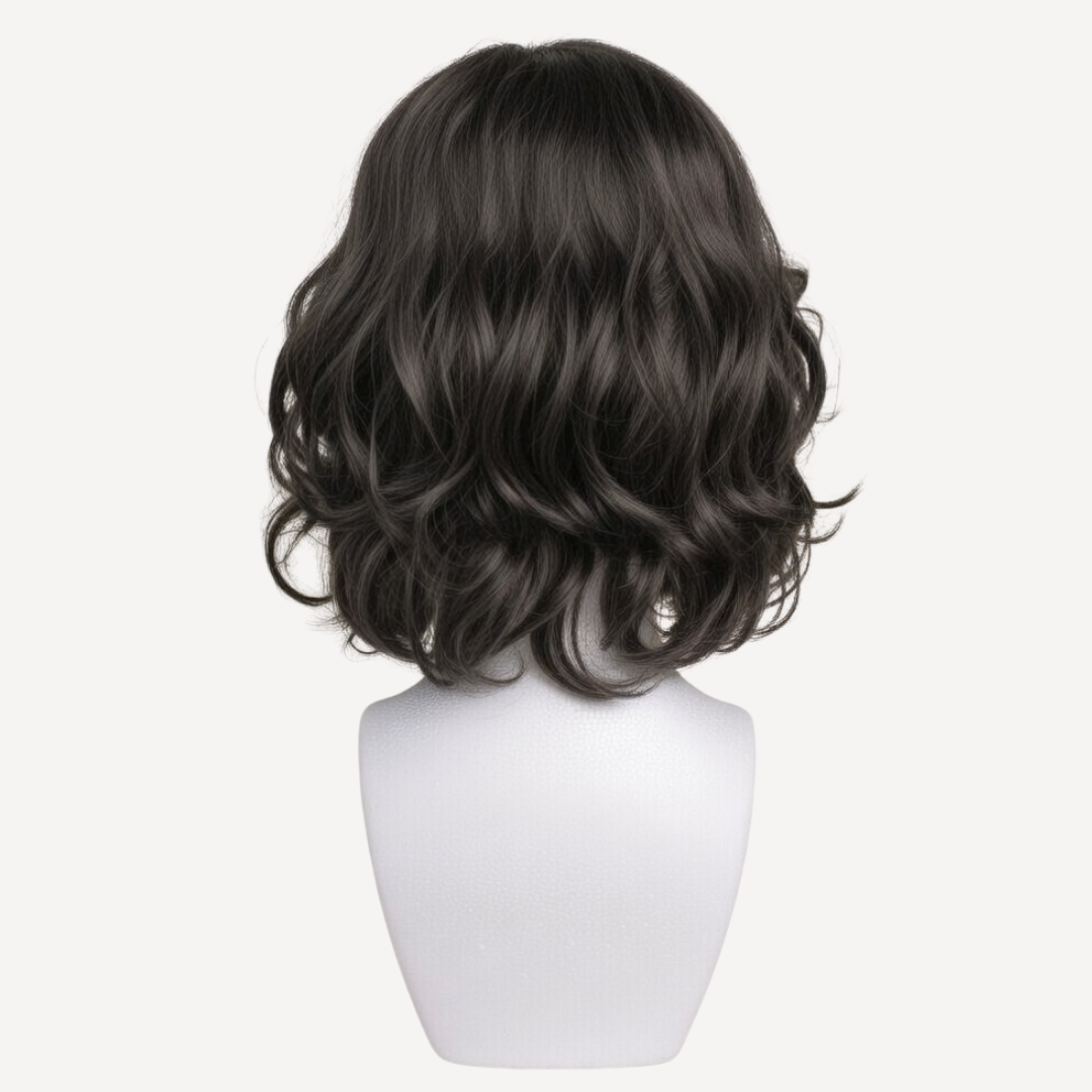 Perucă Păr Natural Edena - Șaten Închis 3  | BuenoBia