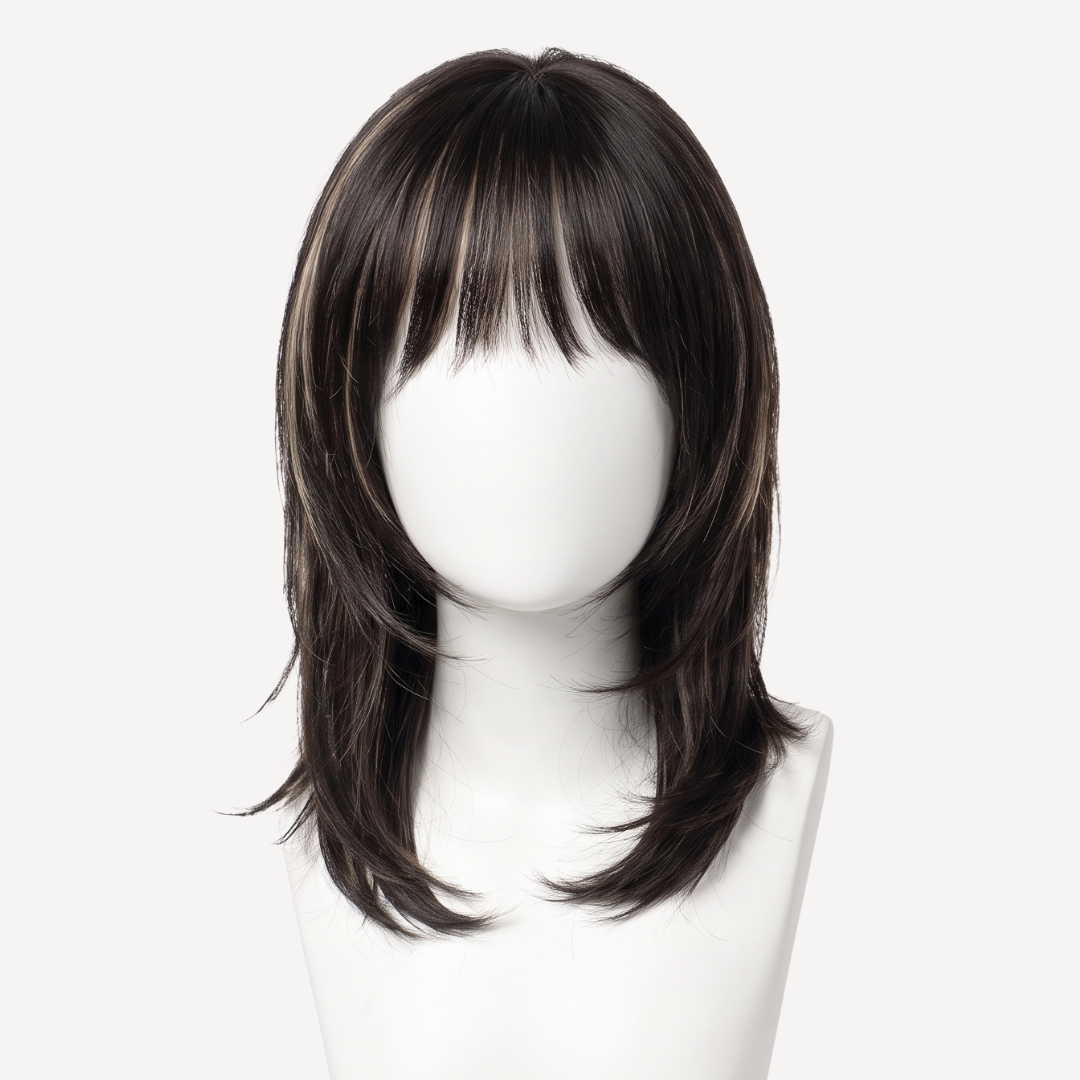 Perucă Păr Natural Emira Balayage 3-18 | BuenoBia