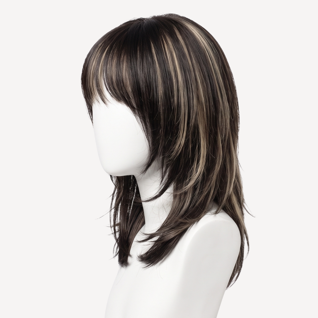 Perucă Păr Natural Emira Balayage 3-18 | BuenoBia