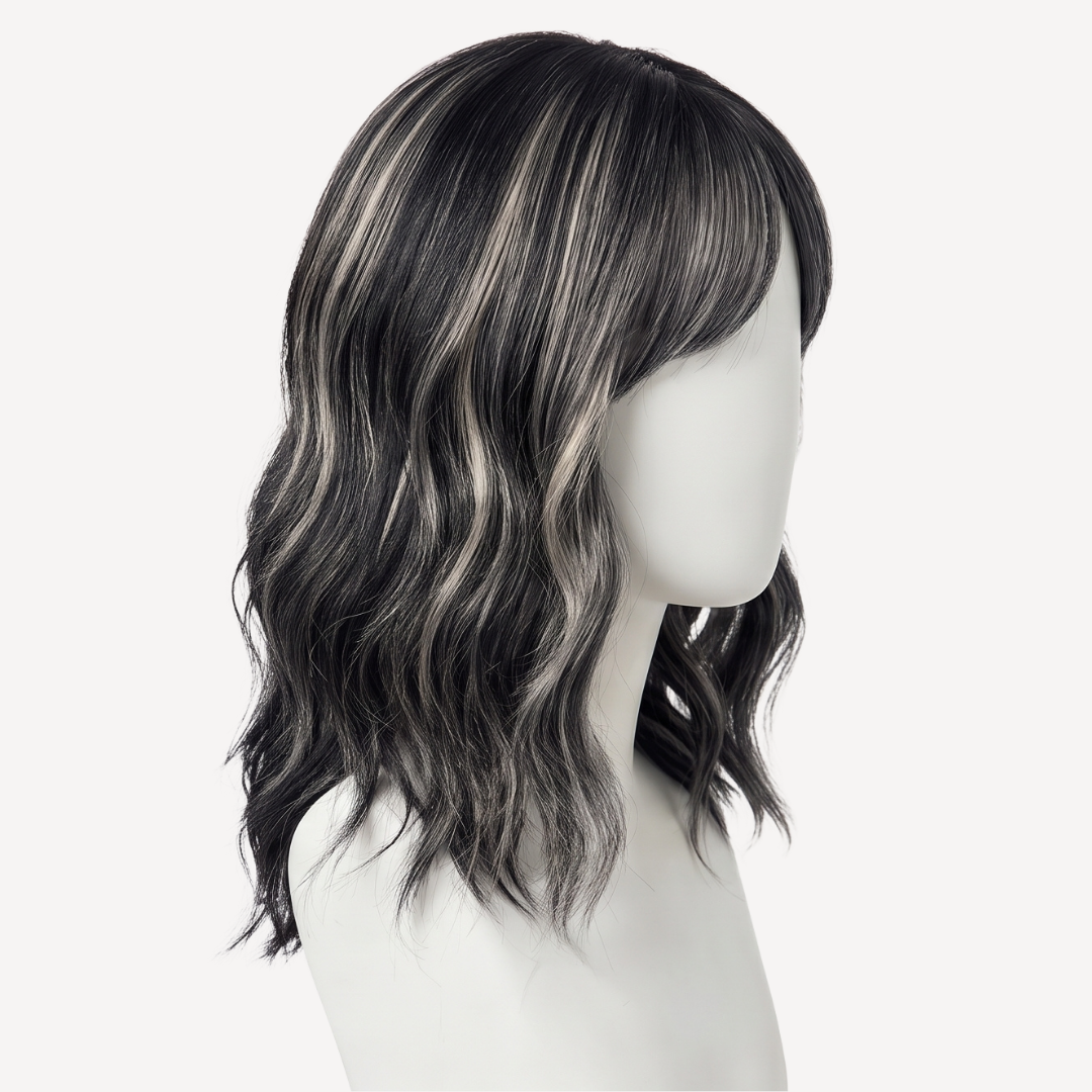 Perucă Păr Natural Ines - Balayage 1-gray | BuenoBia