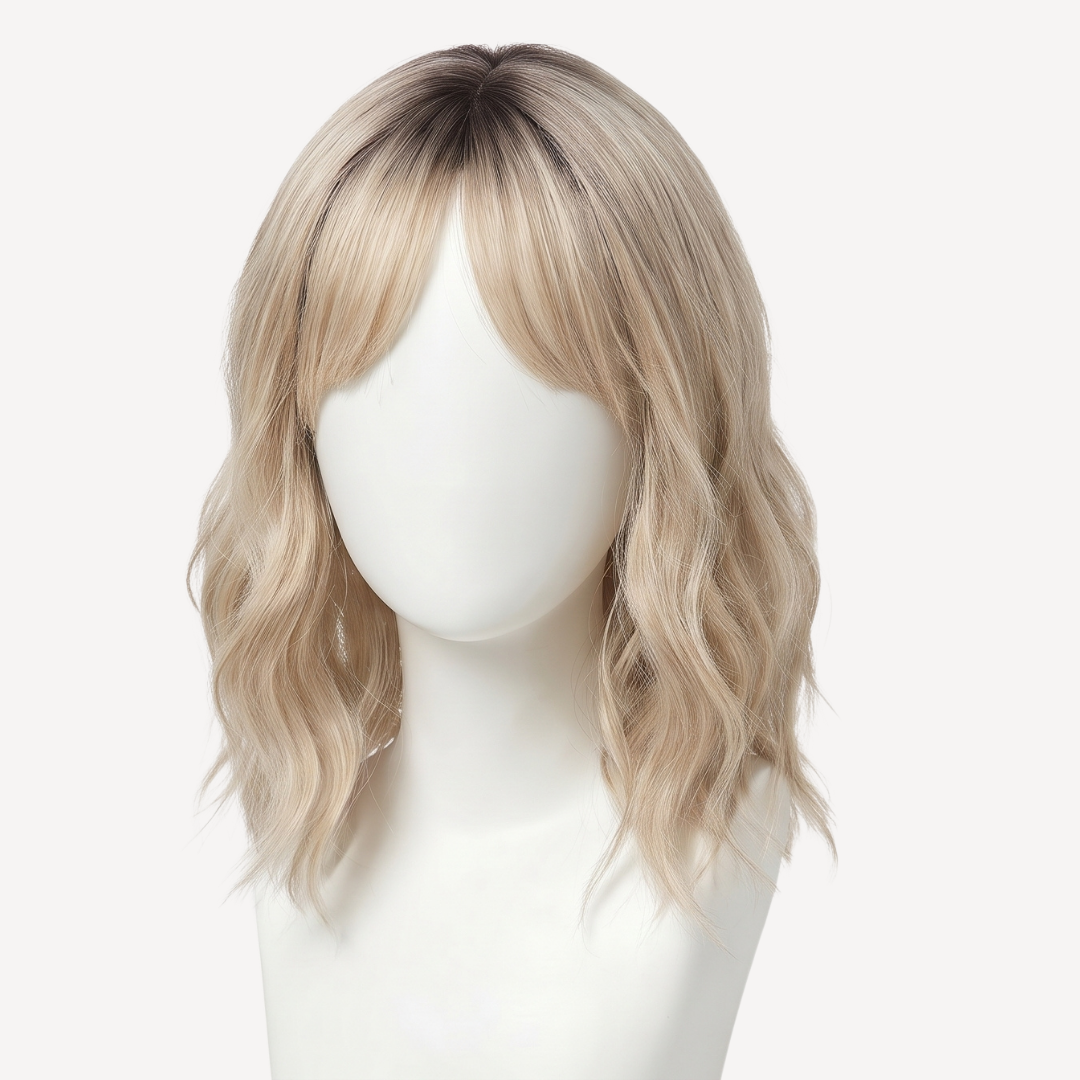 Perucă Păr Natural Ines - Blond Opal 18 | BuenoBia