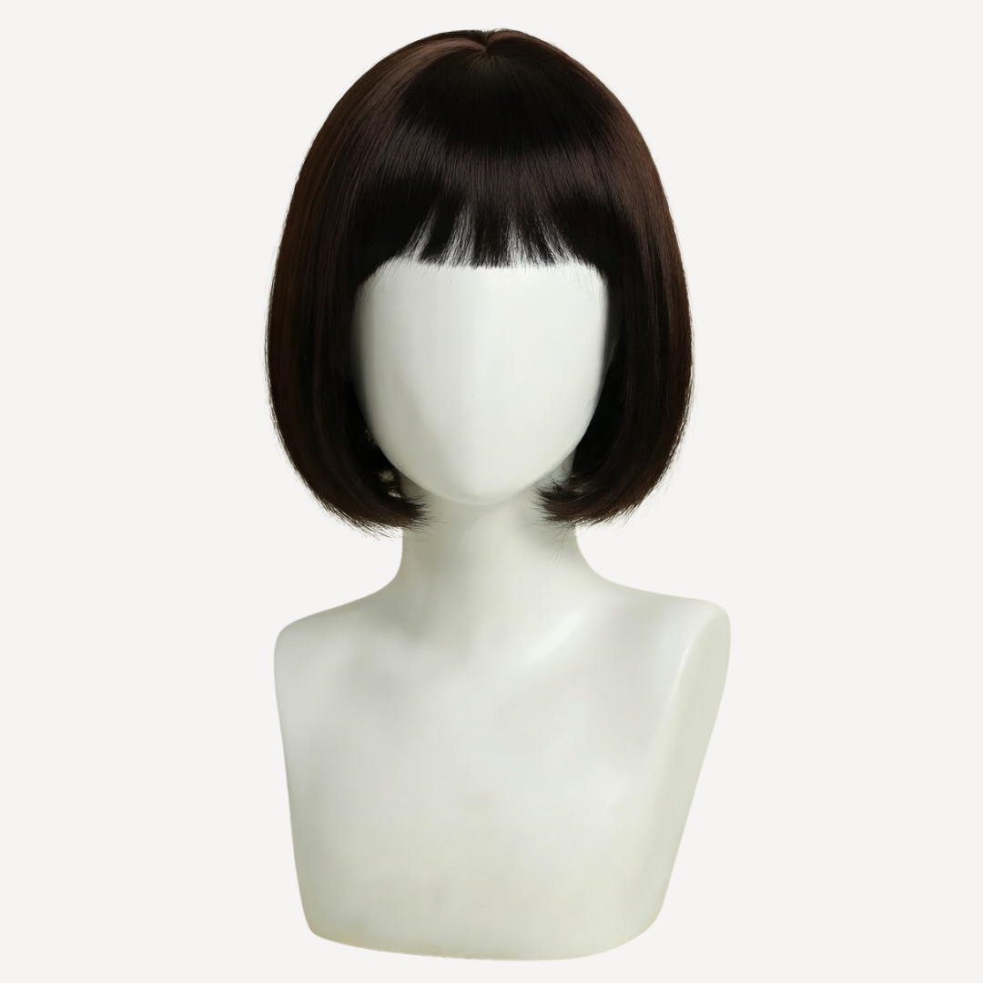 Perucă Păr Natural Lyza - șaten închis 2 | BuenoBia