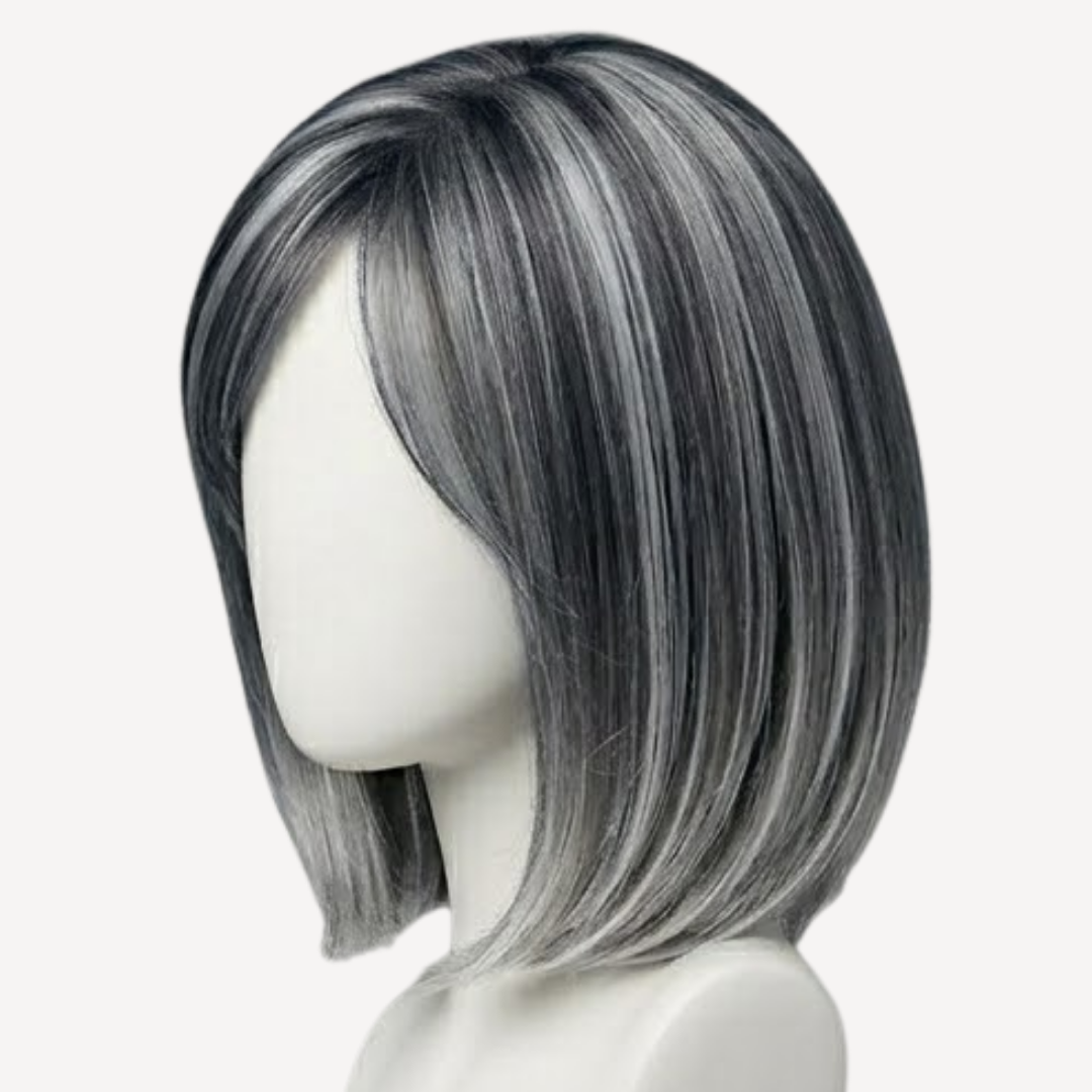 Perucă Păr Natural Lola - balayage 1-gray | BuenoBia
