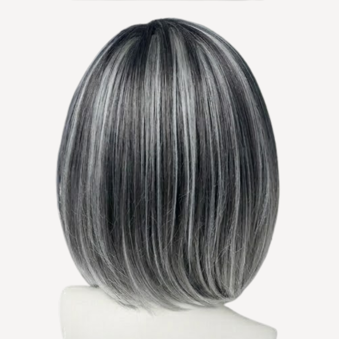 Perucă Păr Natural Lola - balayage 1-gray | BuenoBia