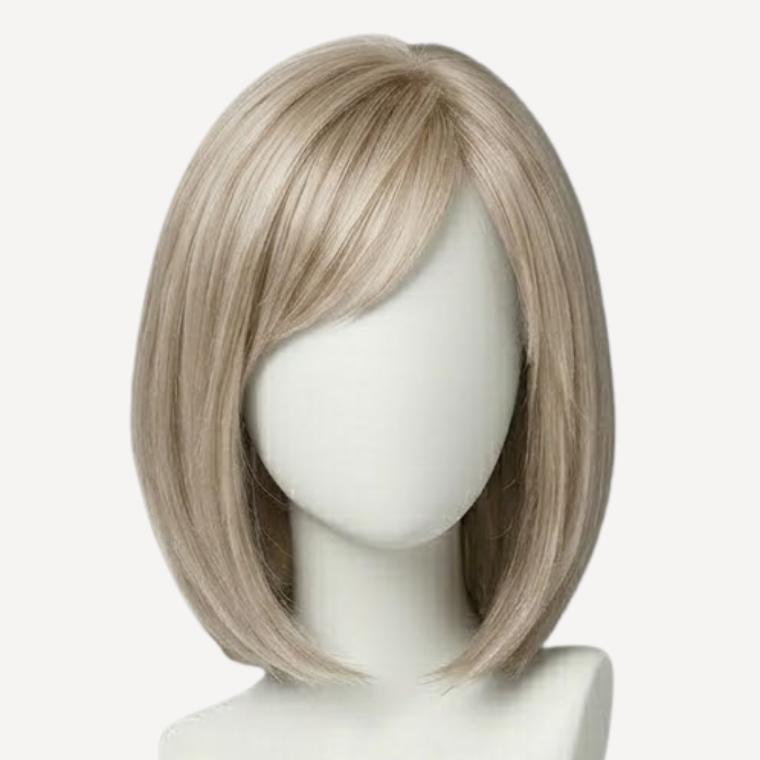 Perucă Păr Natural Lola - balayage gray-pla | BuenoBia
