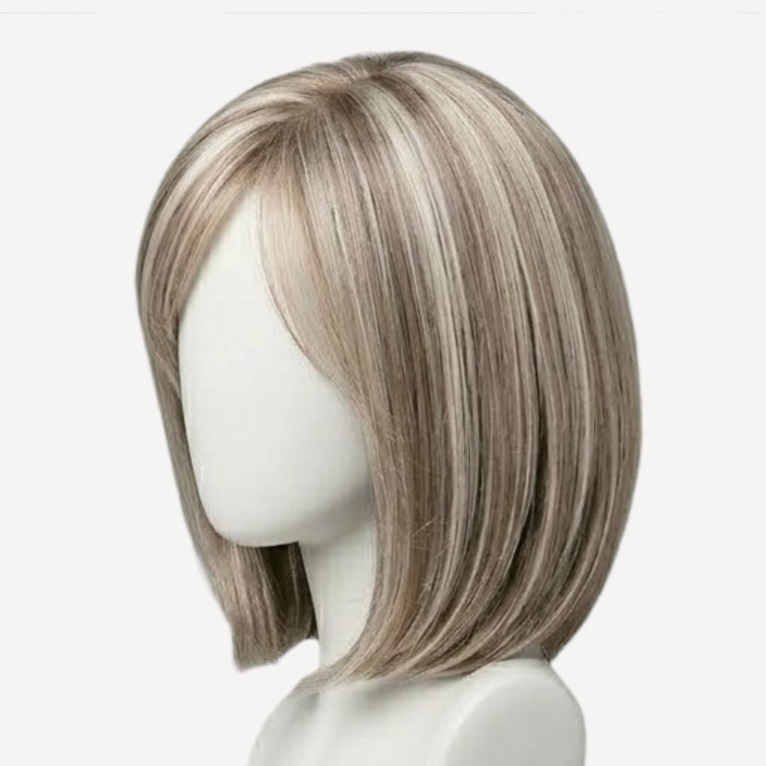 Perucă Păr Natural Lola - balayage gray-pla | BuenoBia