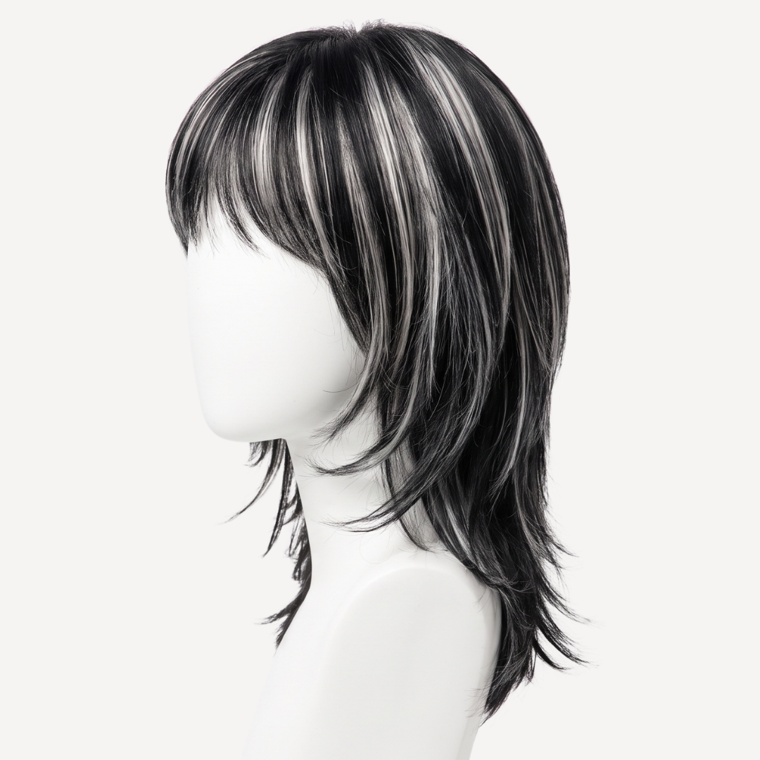 Perucă Păr Natural Luna -Balayage  1-gray  | BuenoBia