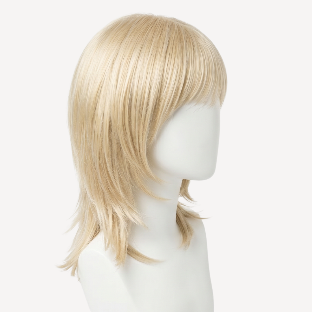 Perucă Păr Natural Luna - Blond Auriu Deschis 1001  | BuenoBia