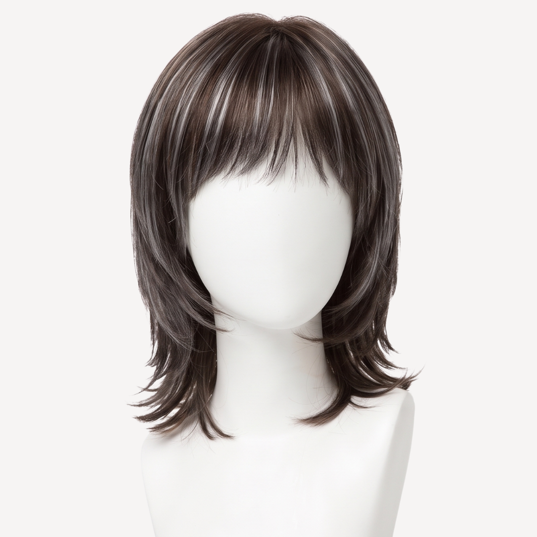 Perucă Păr Natural Luna -Balayage  2-gray  | BuenoBia