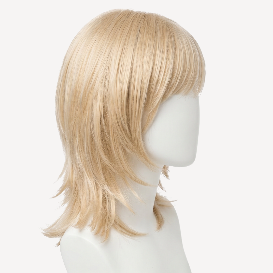 Perucă Păr Natural Luna -Blond Rose  | BuenoBia