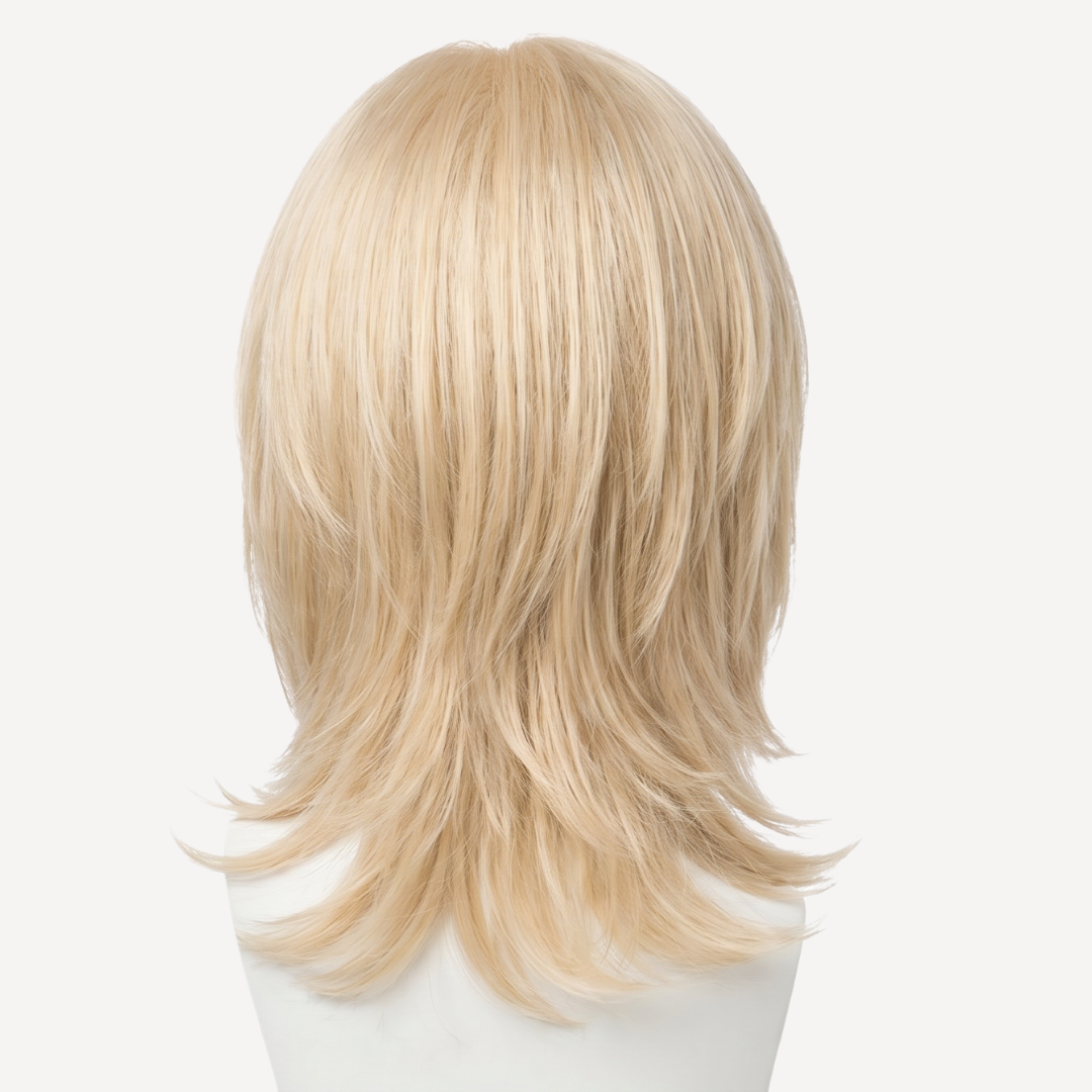 Perucă Păr Natural Luna -Blond Rose  | BuenoBia