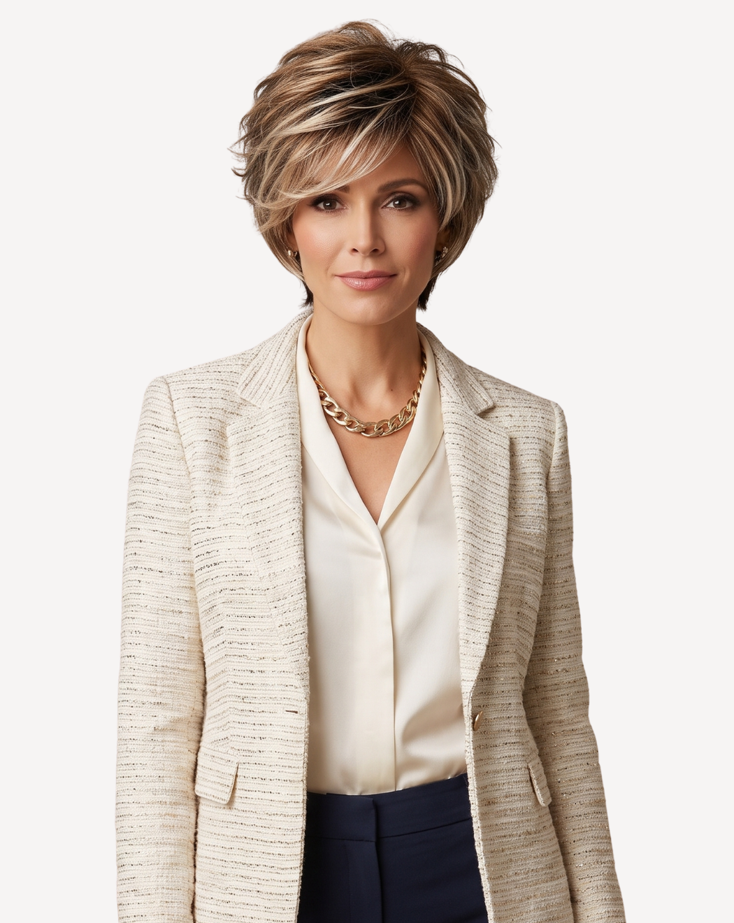 Perucă Păr Natural Olivia -Balayage 1B-30-60 A  | BuenoBia