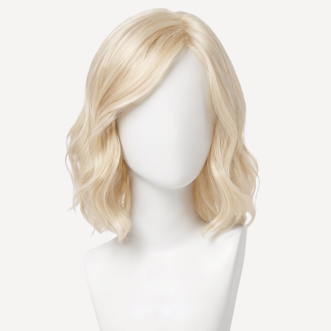 Perucă Păr Natural Stella -Blond Auriu Deschis 1001 | BuenoBia
