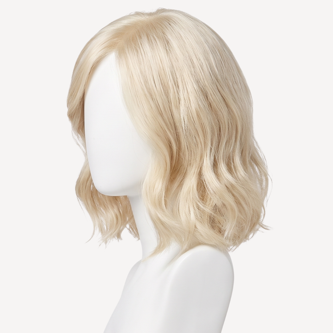 Perucă Păr Natural Stella -Blond Auriu Deschis 1001 | BuenoBia
