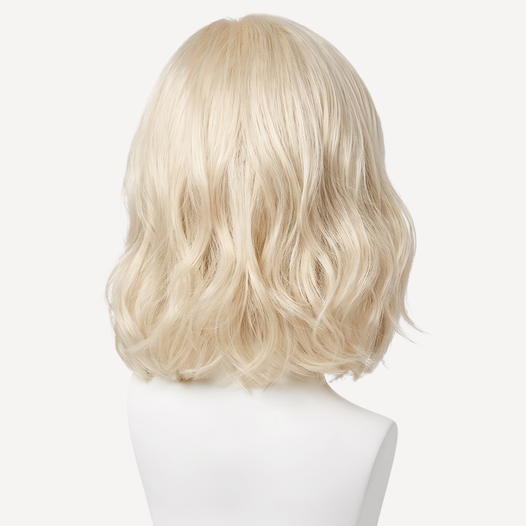 Perucă Păr Natural Stella -Blond Auriu Deschis 1001 | BuenoBia