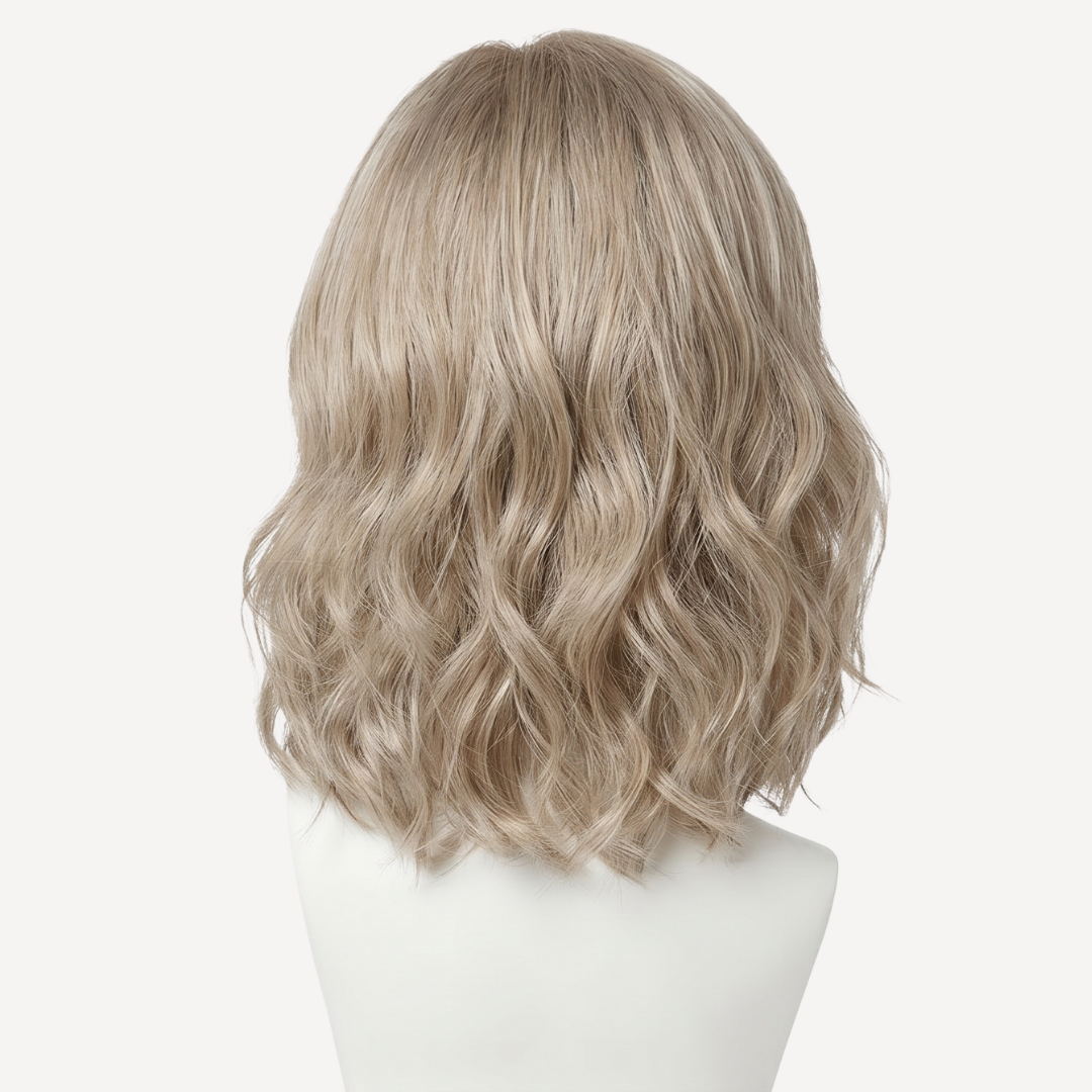 Perucă Păr Natural Stella -Blond Opal 18 | BuenoBia