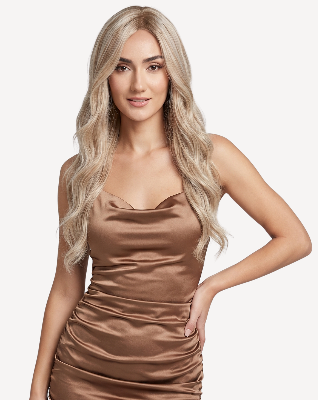 Perucă Păr Natural Vela -Balayage  gray-12 | BuenoBia
