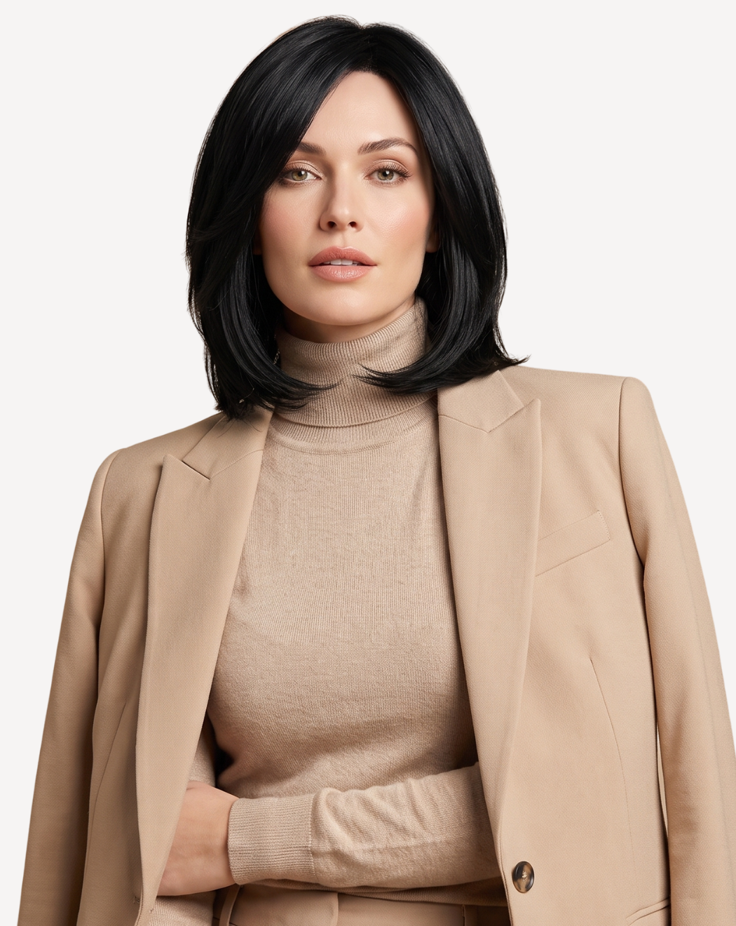 Perucă Păr Natural Beverly - Negru Intens 1 | BuenoBia