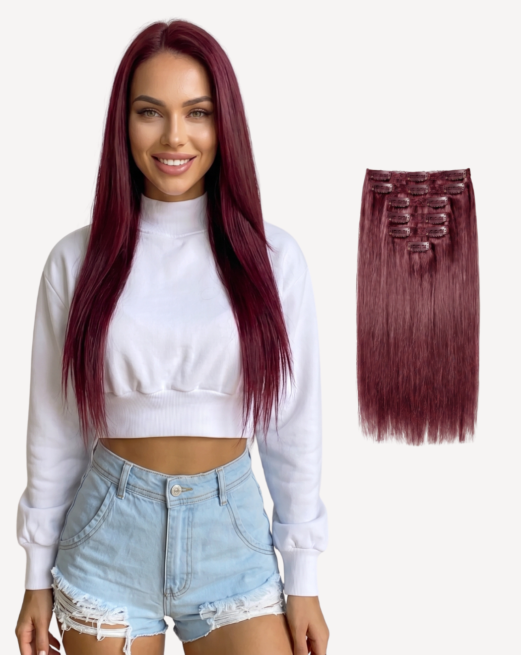 Extensii Clip-On Most Wanted – Roşcat Intens bug| BuenoBia
