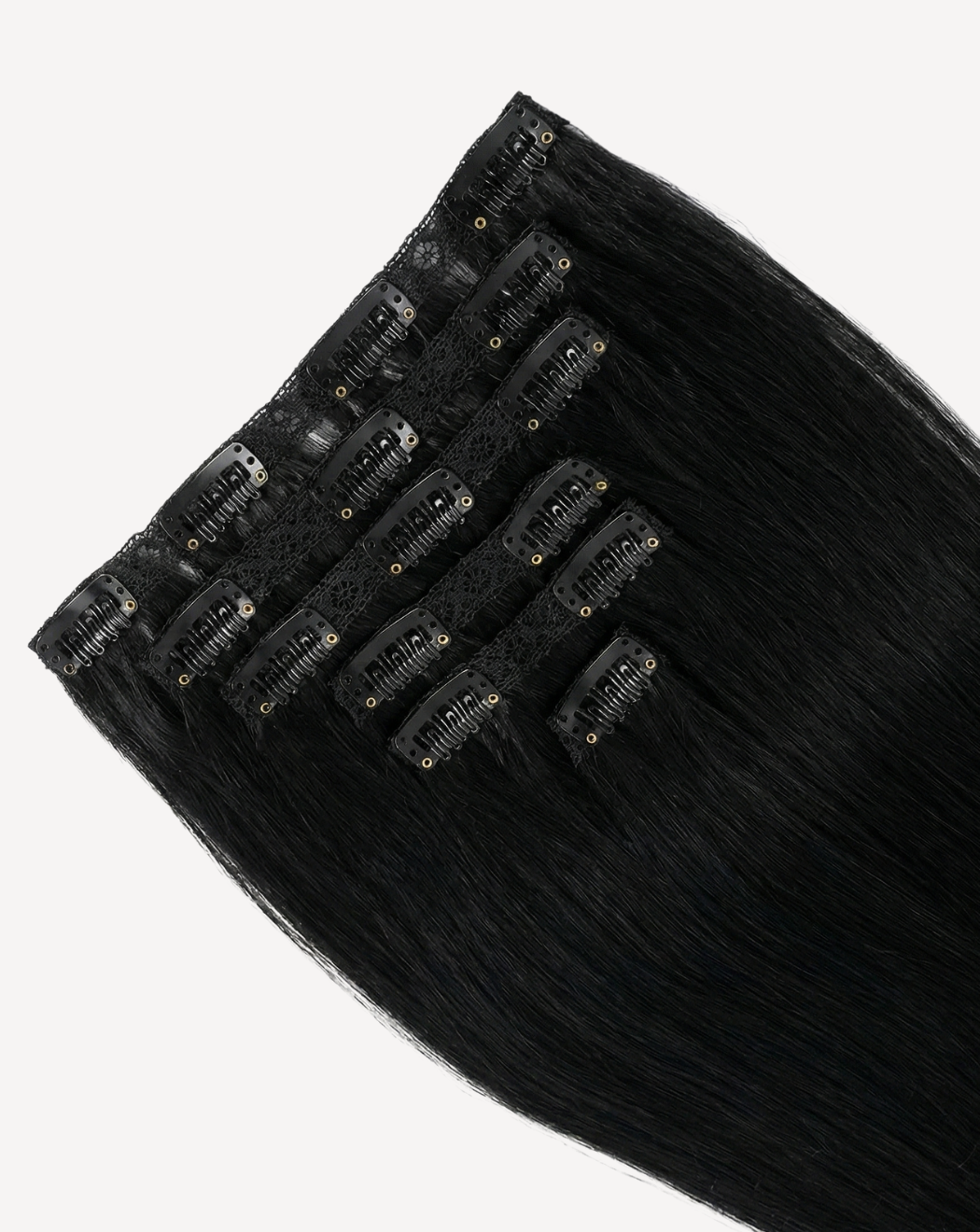 Extensii Clip-On Volum Mediu - Negru Intens | BuenoBia