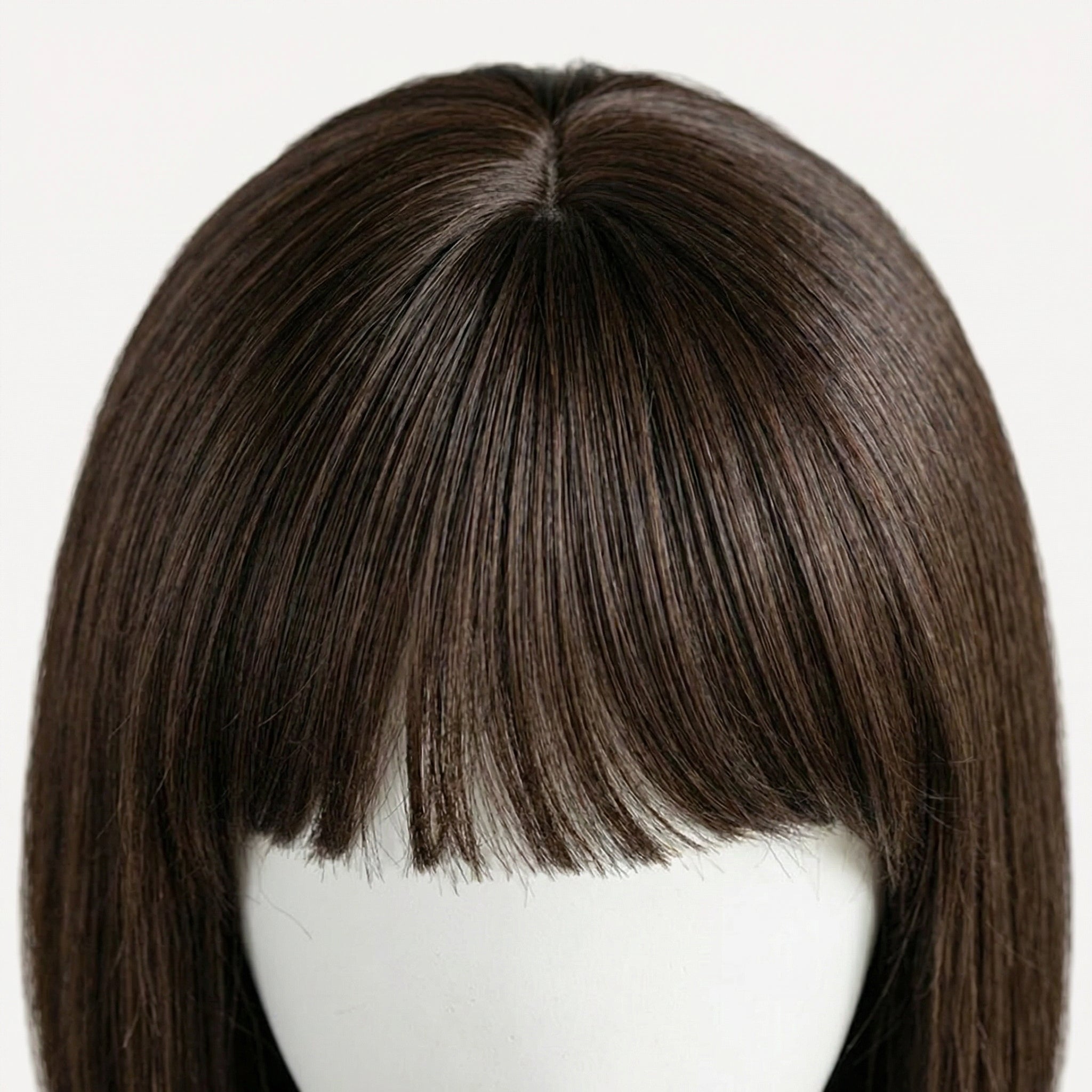 Perucă Păr Natural Amanda Șaten Închis Natural #2