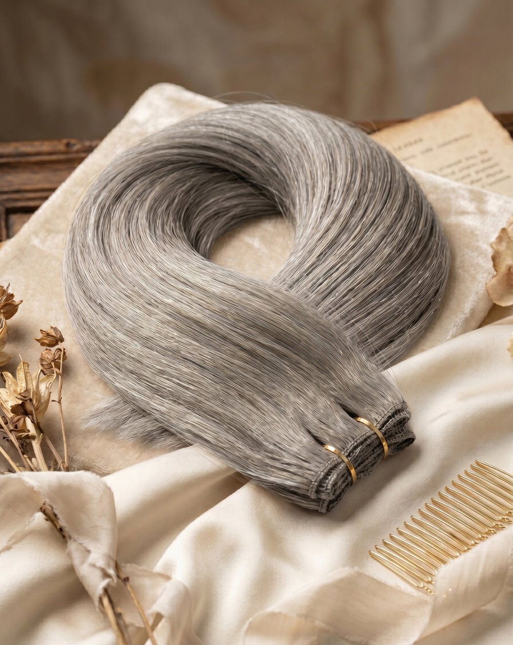 Extensii Cusute - Blond Gray | BuenoBia