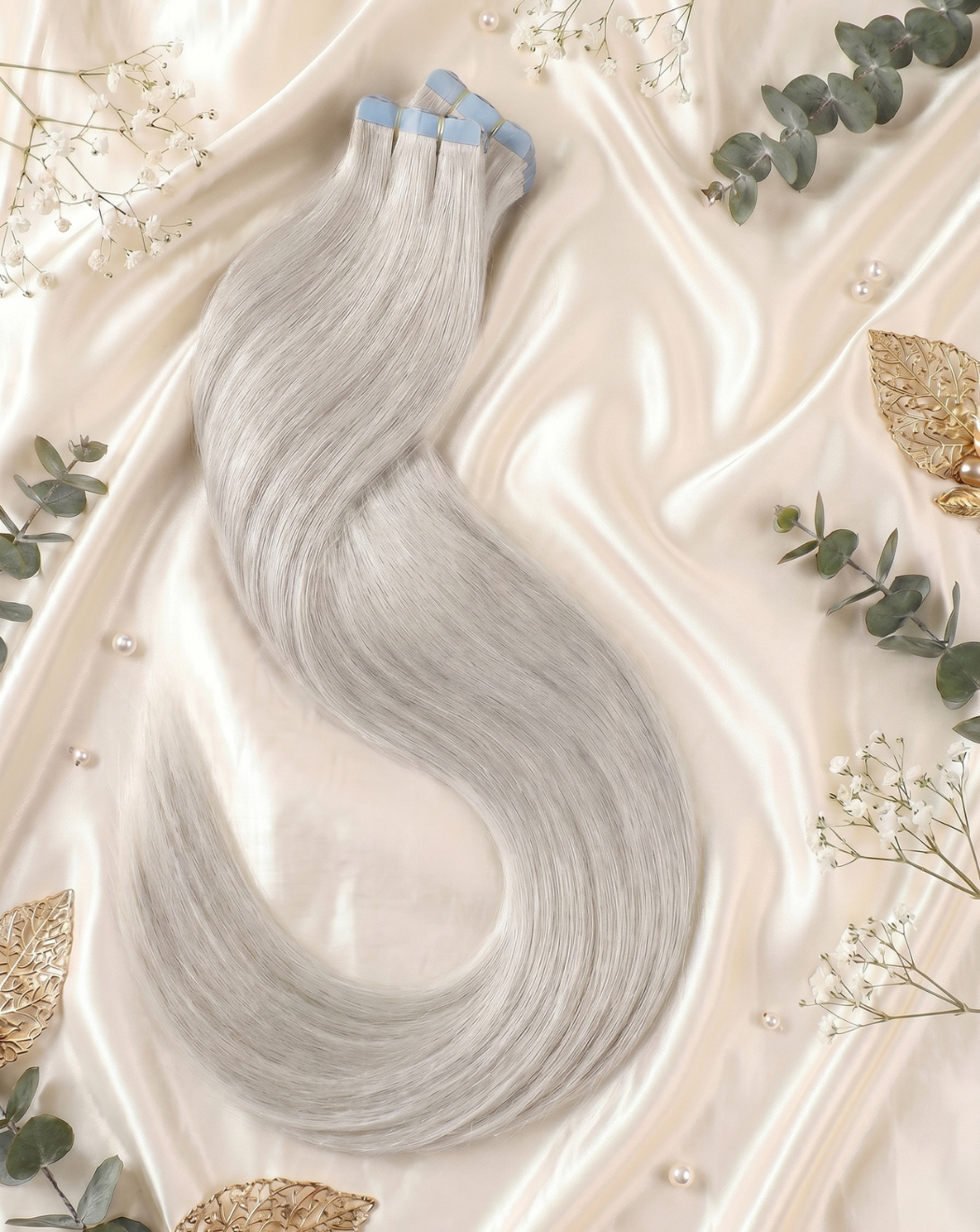 Extensii Tape In - Blond Gray | BuenoBia