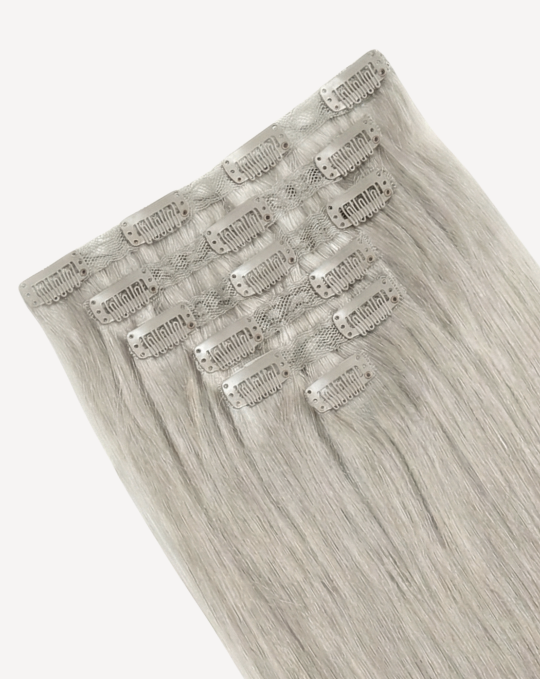Extensii Clip-On Volum Mediu - Blond Gray | BuenoBia