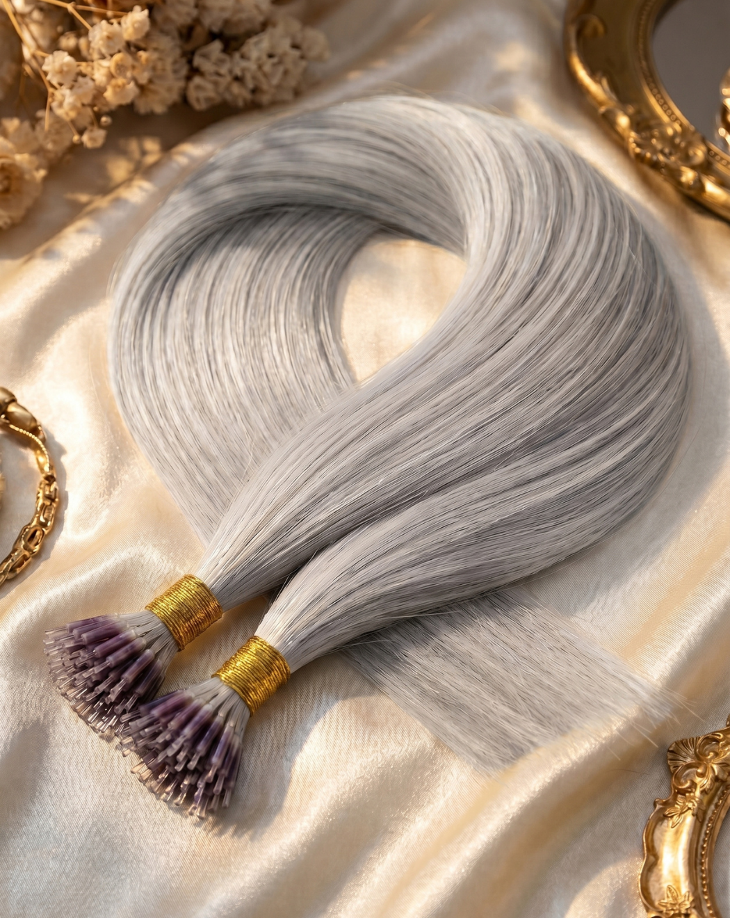 Extensii Microring - Blond Gray | BuenoBia