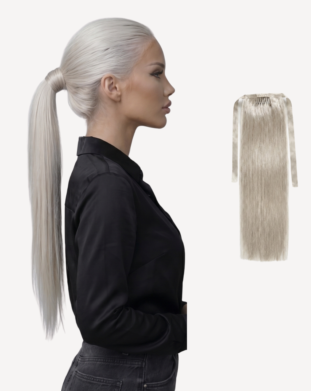 Extensii Coadă Volum Simplu - Blond GRAY | BuenoBia