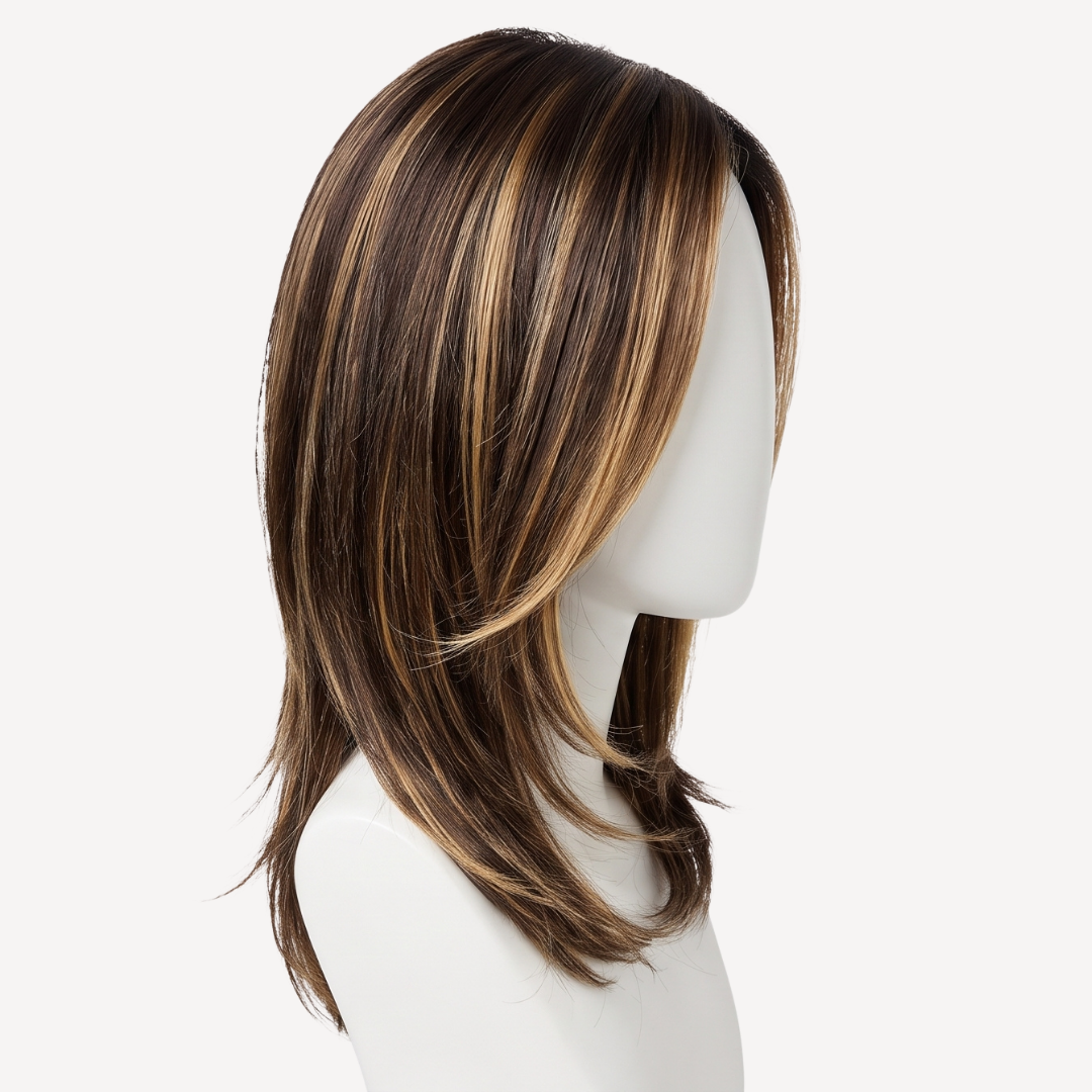 Perucă Păr Natural  Jade -Balayage 2-12  | BuenoBia