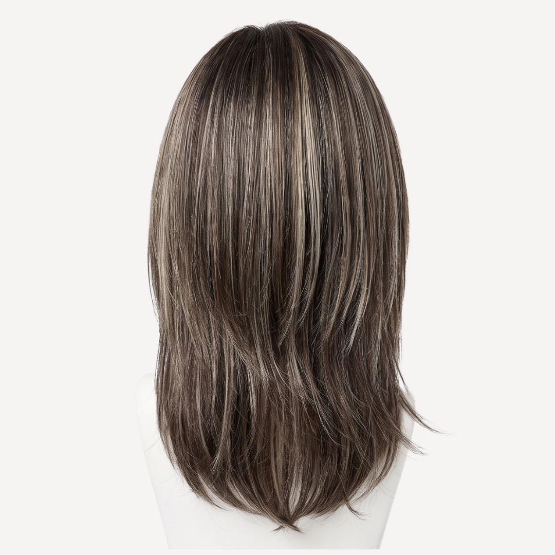 Perucă Păr Natural  Jade -Balayage 3-18 | BuenoBia