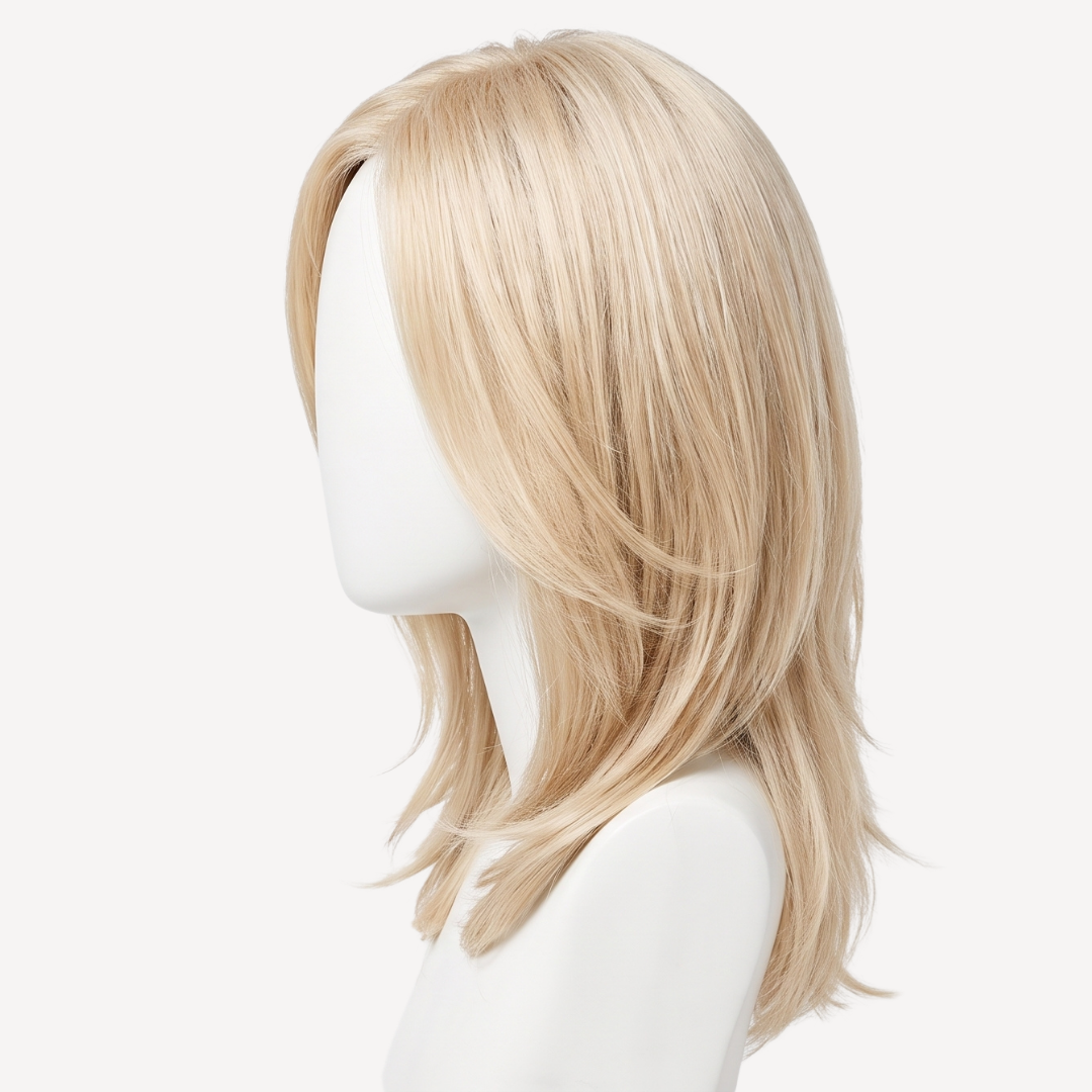 Perucă Păr Natural  Jade -Blond Rose  | BuenoBia