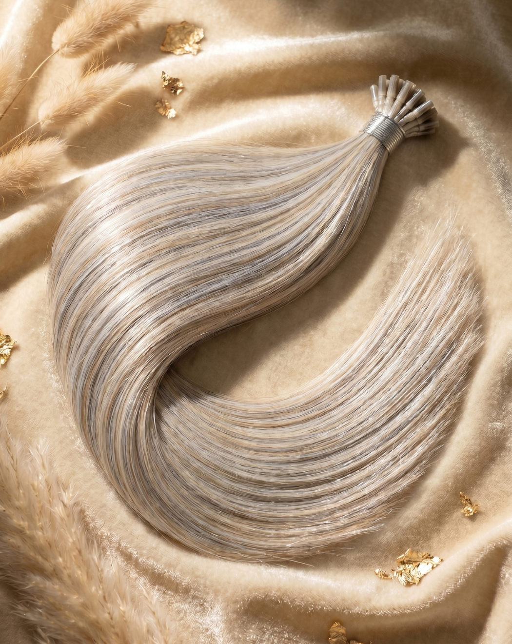 Extensii cu NanoKeratină din Păr Natural – Balayage 1001 - gray | BuenoBia