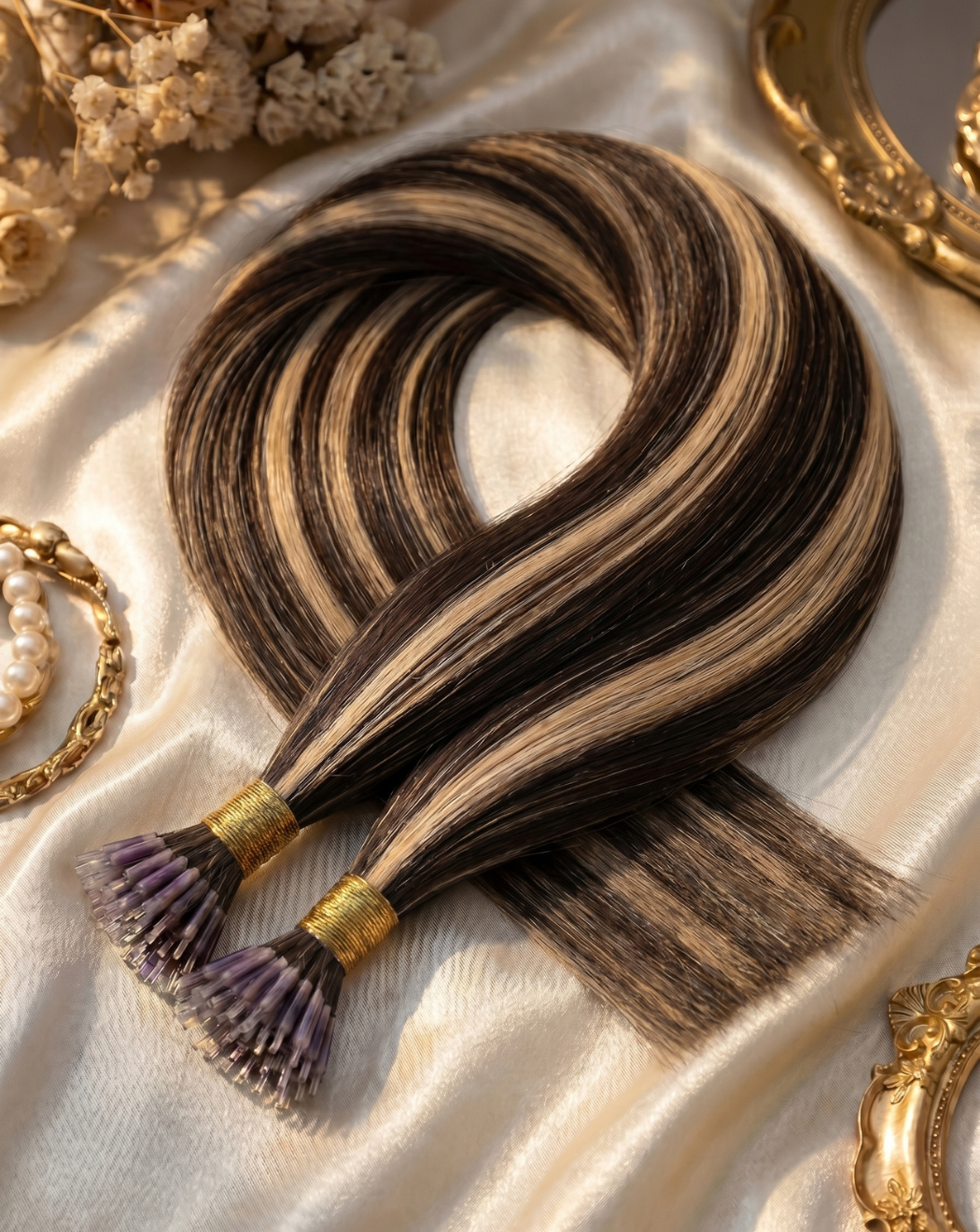 Extensii cu Nanoring din Păr Natural – Balayage 2-14 | BuenoBia