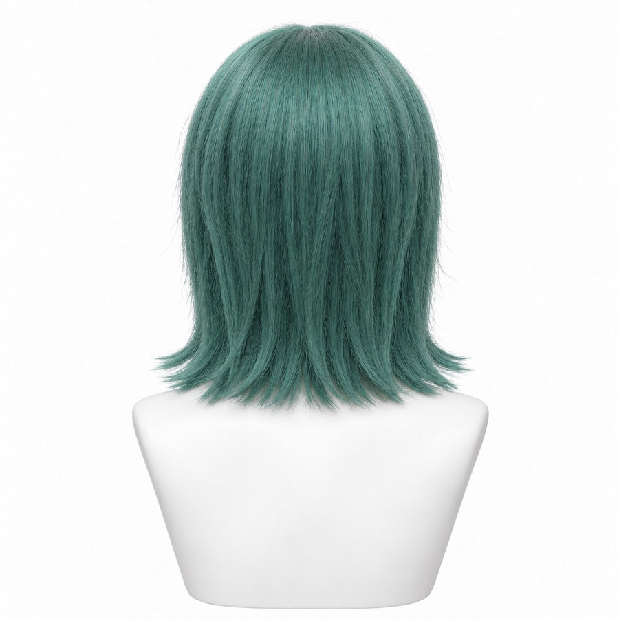 Perucă Păr Natural Party - Verde Deschis