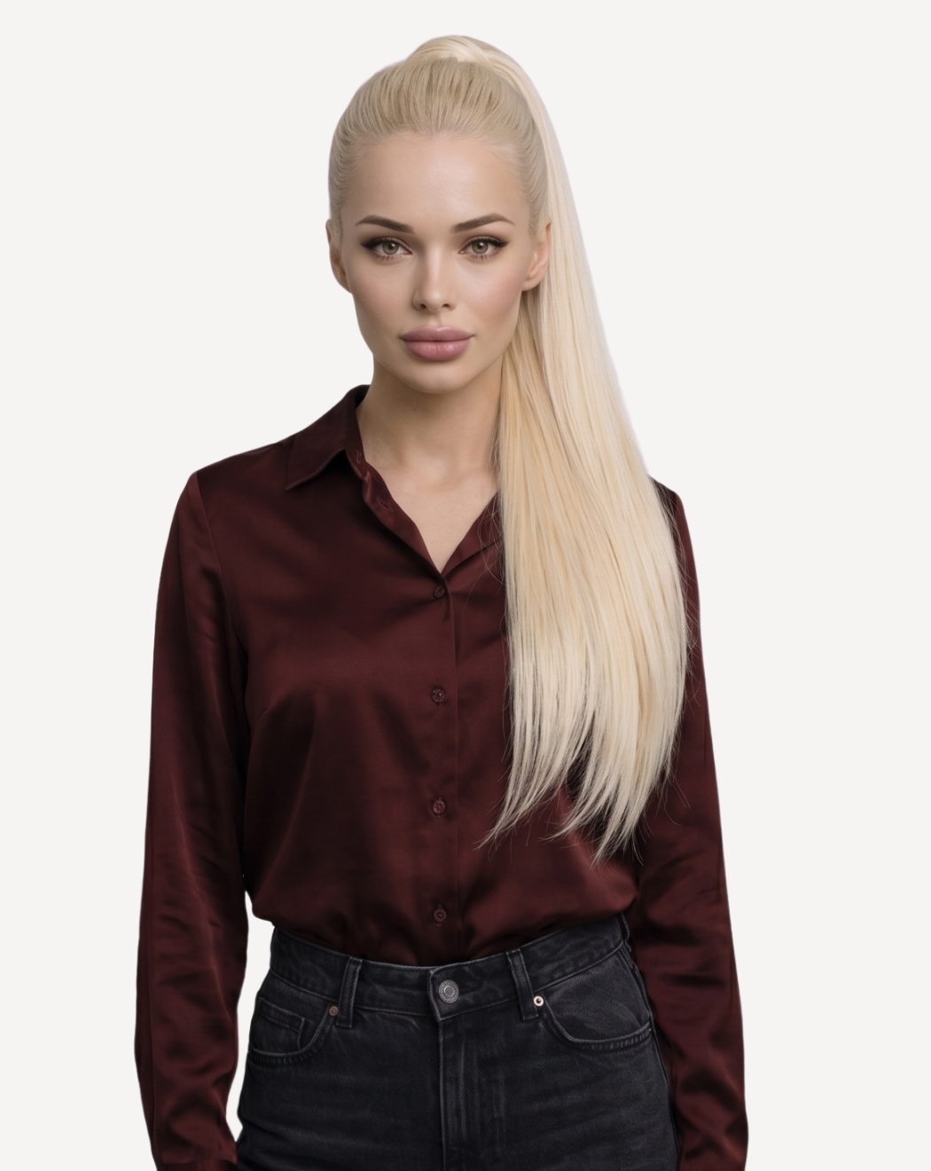Extensii Coadă MegaVolum - Blond Rose PLA | BuenoBia