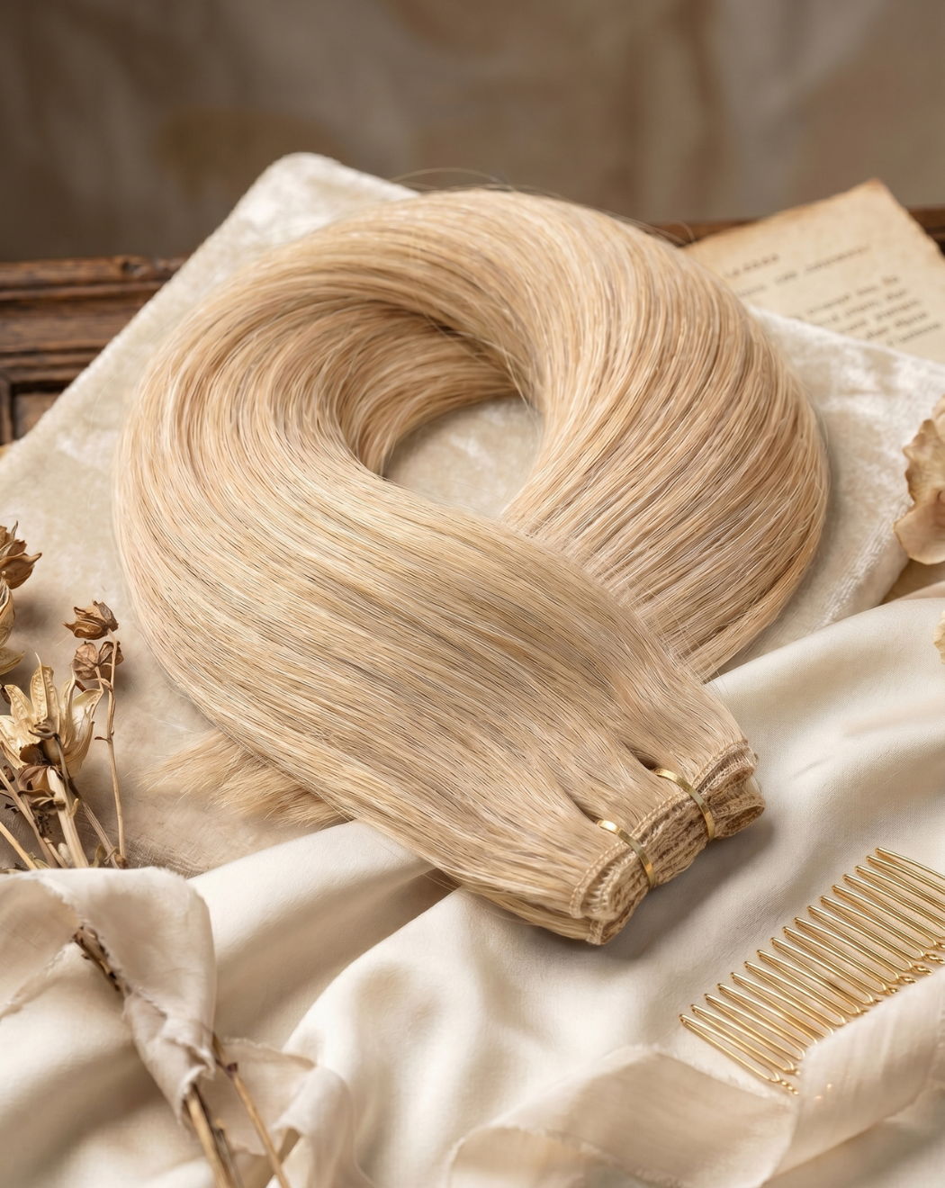 Extensii Cusute - Blond Rose | BuenoBia
