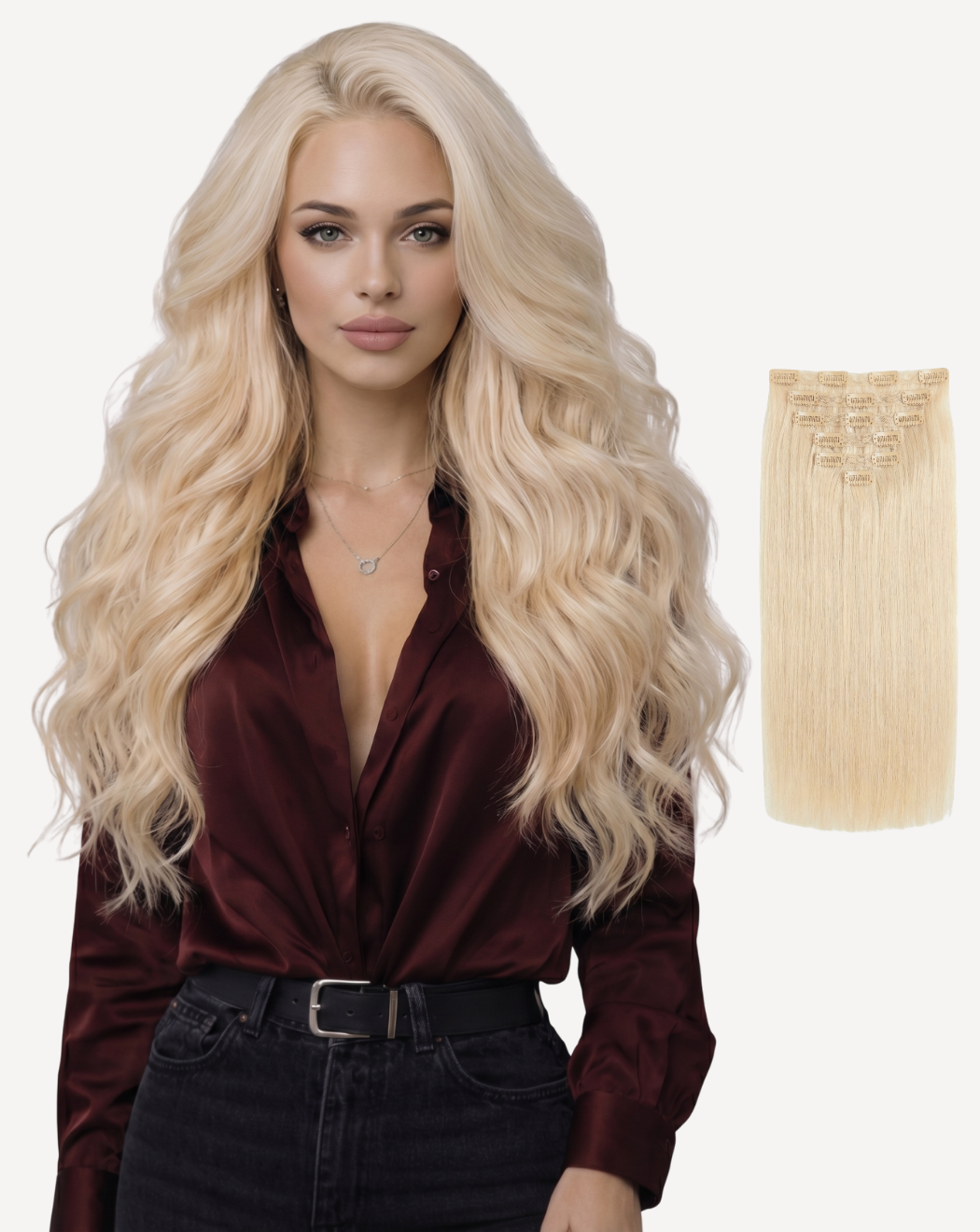 Extensii Clip On MegaVolum - Blond Rose | BuenoBia