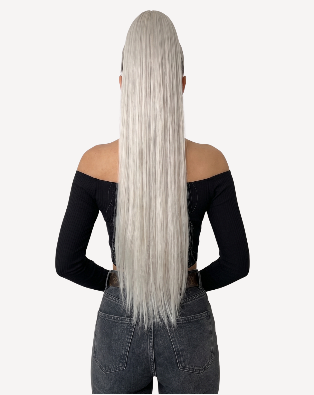 Coadă Deluxe – Blond Gray | BuenoBia